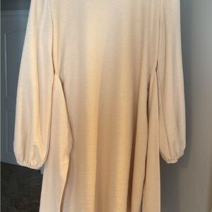 Elegant Cream Women's Dress